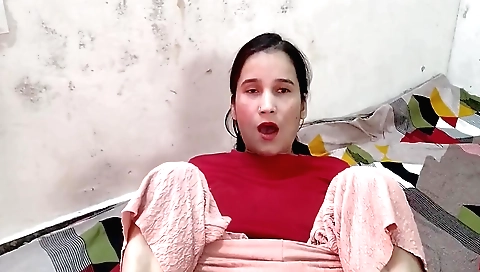 Stepsister school girl dress change bathroom toilet