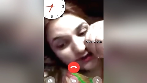 Gorgeous redhead shows off her hairy pussy on webcam video