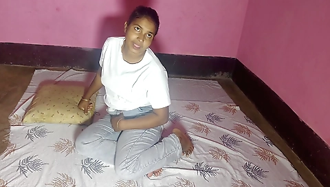 Indian brunette fucks her boyfriend in a hot village scene